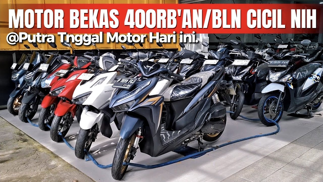GAK CUKUP BELI MOBIL‼️ motor bekas aja! Tahun muda dp 1jt cicilan 400rb'an 3thn! Harga nego bos!
