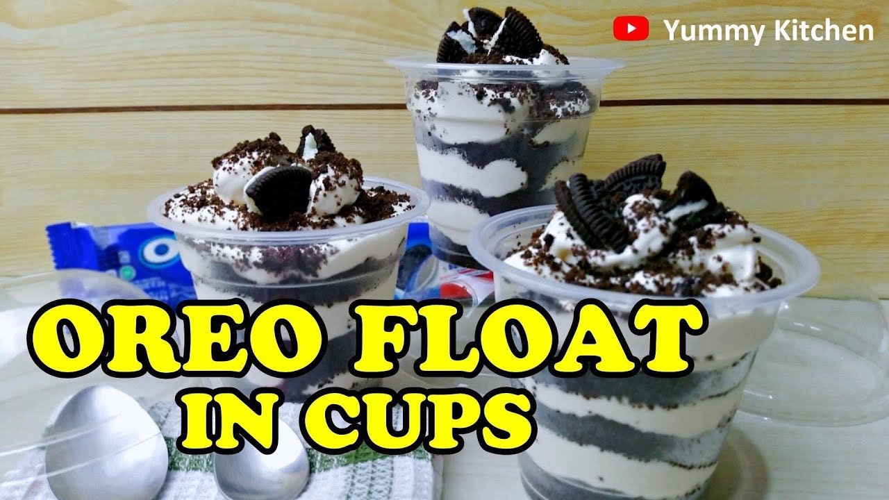 Oreo Float in Cups