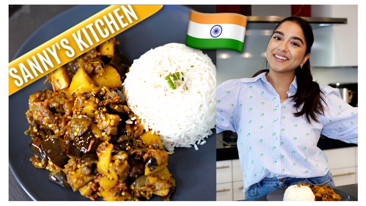 Kartoffel Auberginen Sabji 🍆 Alo Baingan di Sabji - easy & veggie - Sanny's Kitchen | Sanny Kaur