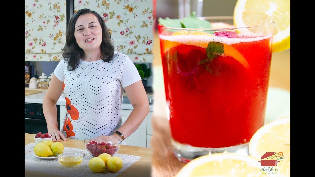 O bautura ideala pentru intreaga familie: Limonada cu zmeura #limonadacuzmeura #abyblajan #4k
