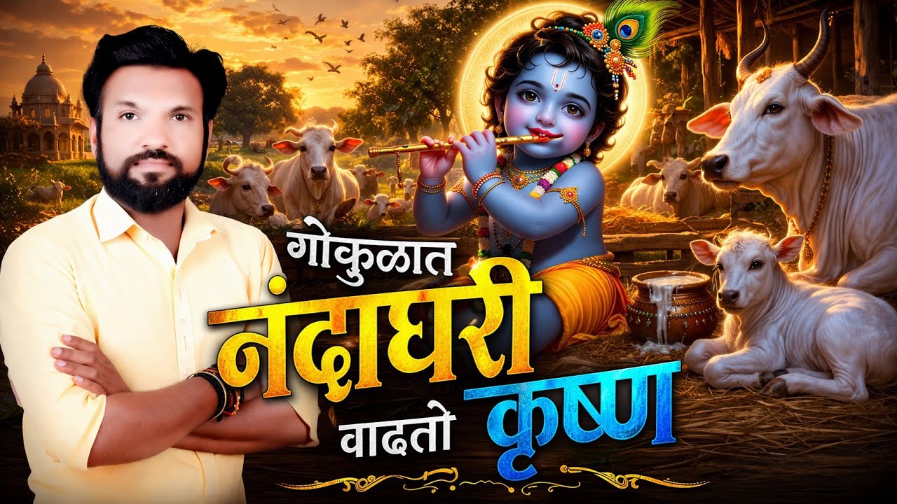 गोकुळात नंदाघरी कृष्ण |Gokulaat nandaghari krishna vadhato |dada kondke vajavu ka song