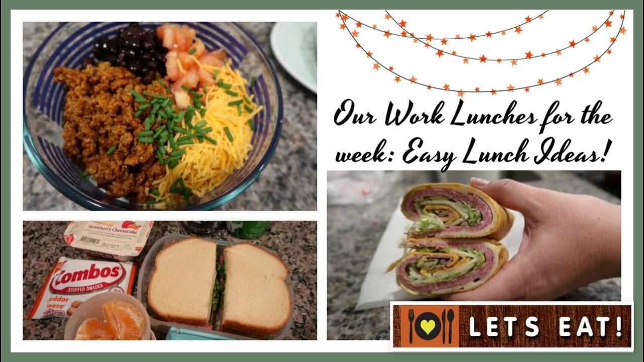 Our Work Lunches for the week | Easy Lunch Ideas!