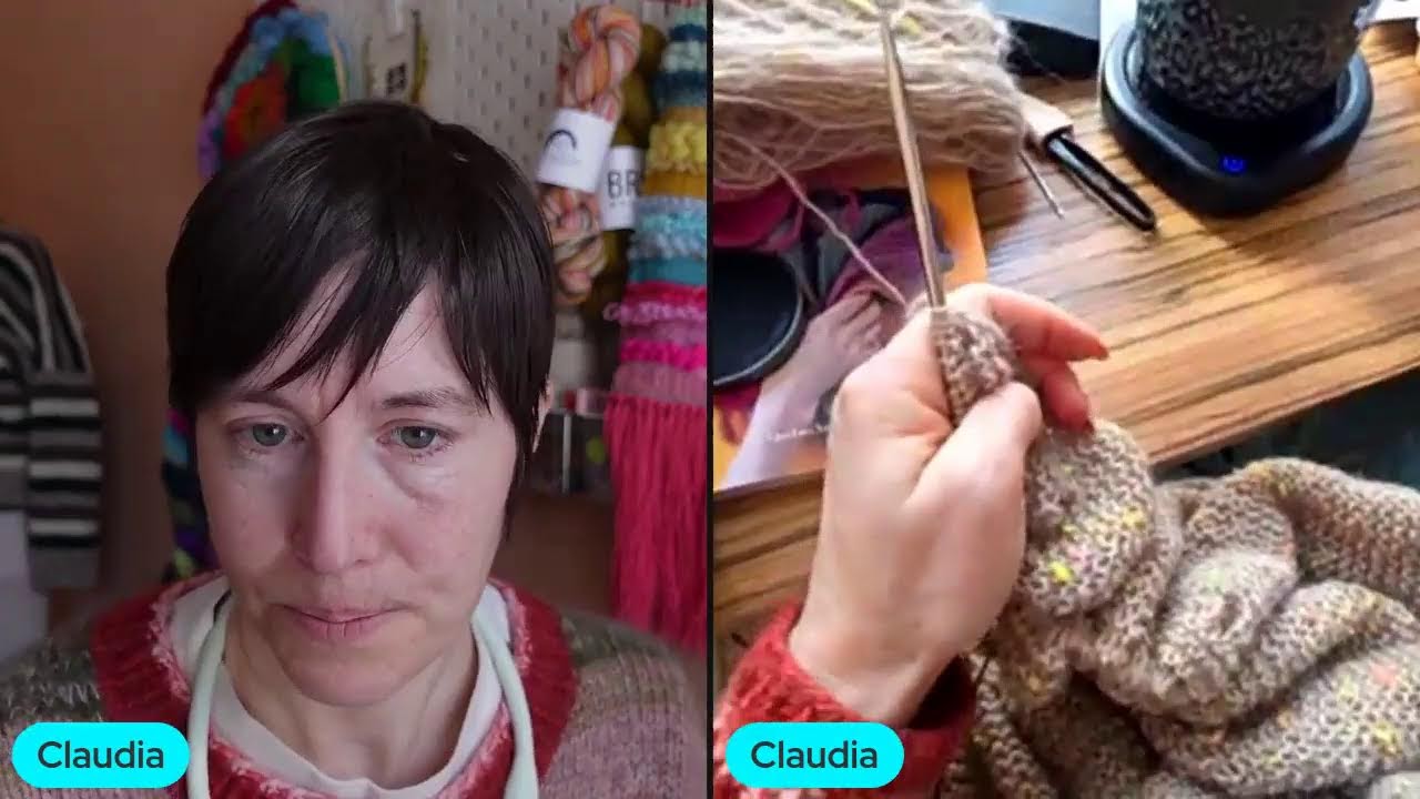 Knit and chat for cancer research - day 13