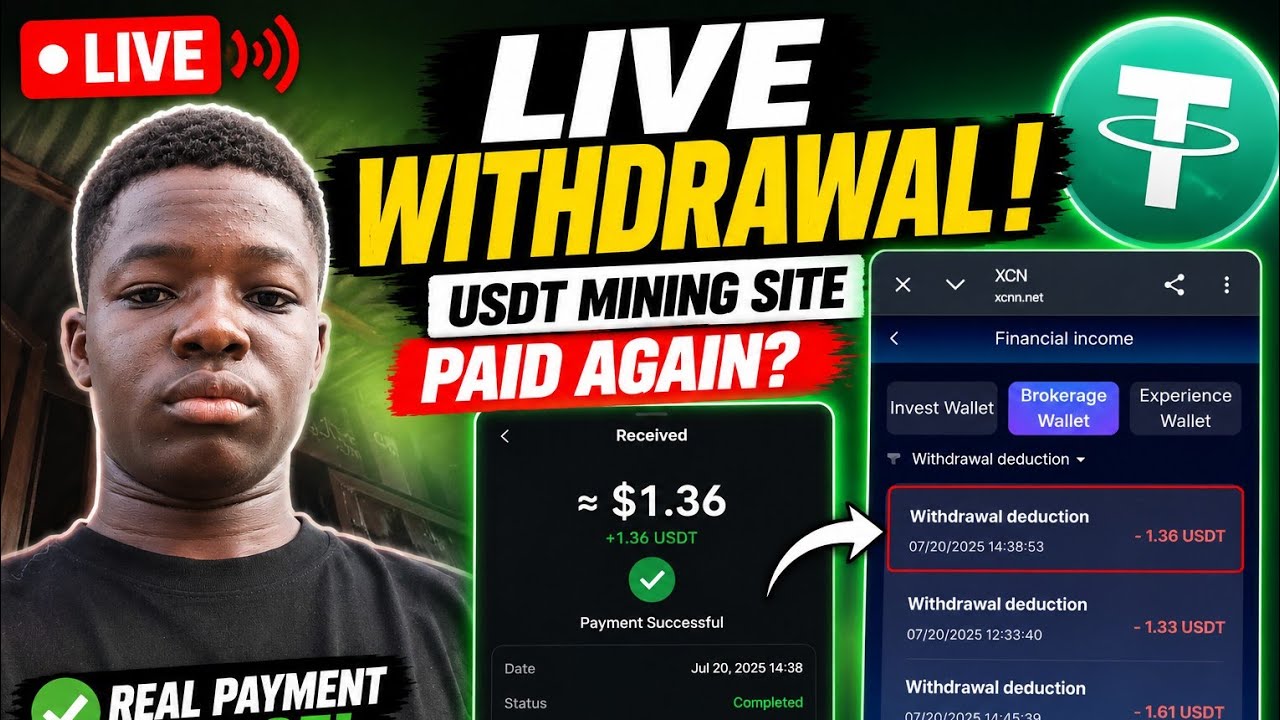 Live Withdrawal from USDT Mining Site😱 | Real Payment Proof 2026