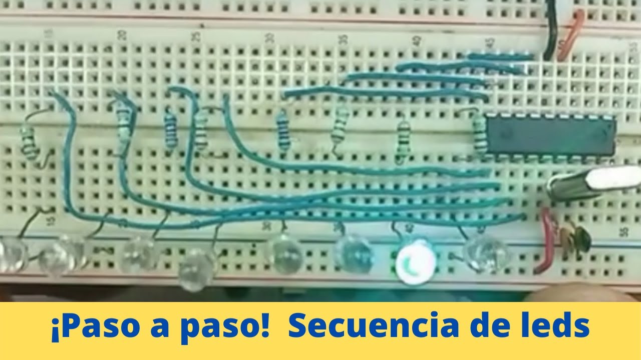 Curso de pics desde cero con un enfoque 100% práctico. Lección 2 (Secuencia de luces)