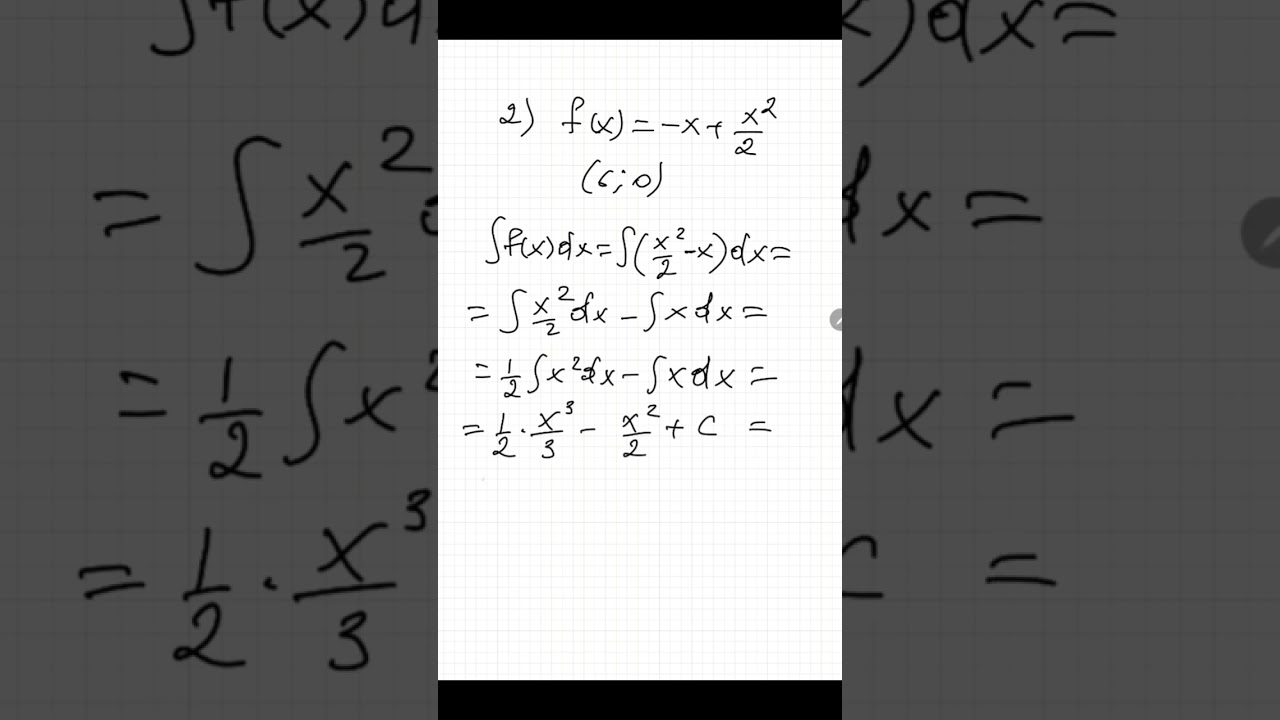 Milliy sertifikat, boshlangʻich funksiya va aniqmas integrallar#maths 