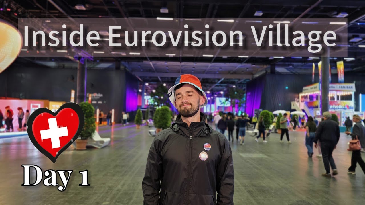 ✨ Eurovision 2025 Begins in Basel! | Day 1 Highlights + Eurovision Village Tour 🇨🇭🎤
