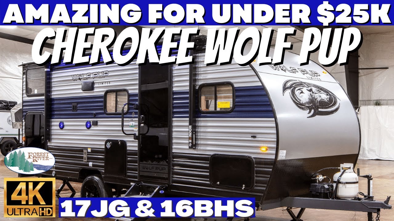Cherokee WOLF PUP camper trailer 17JG and 16BHS Walkthrough Tour [4K]