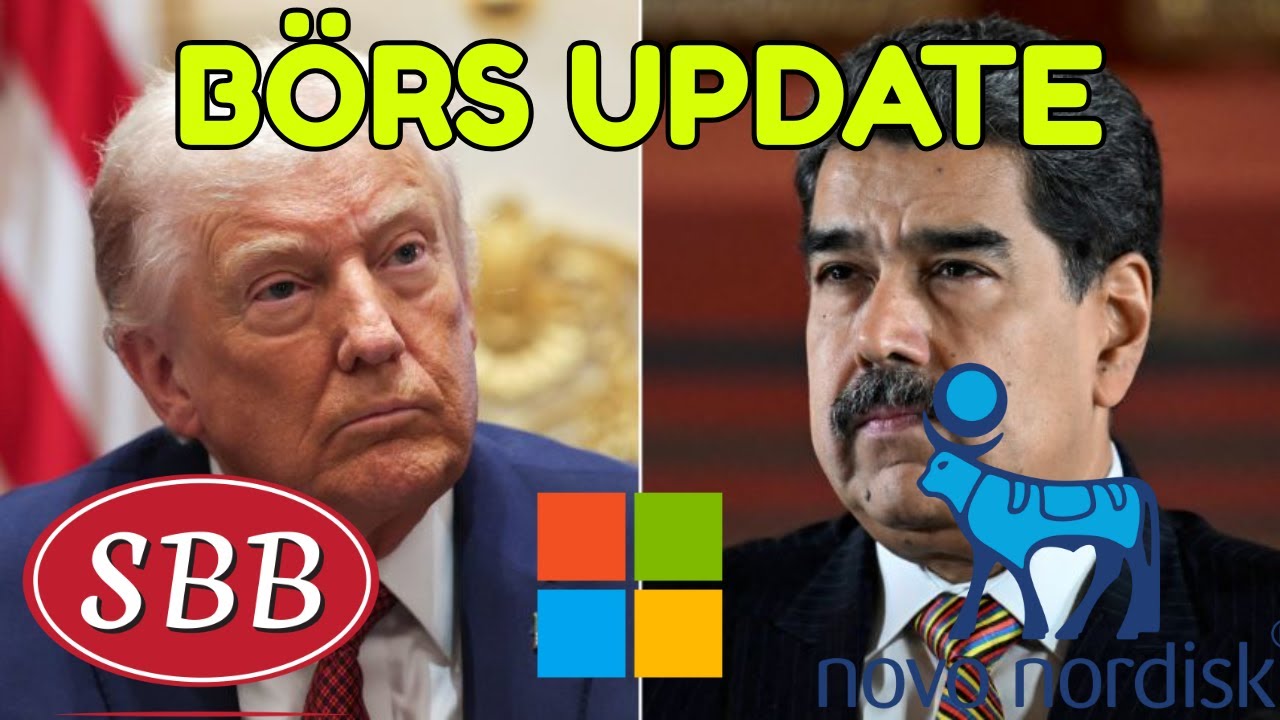 USA KIDNAPPAR VENEZUELAS PRESIDENT! B&ouml;rsen?!?!  NOVO NORDISK  | SBB  | OLJA  | OMXS30 | NASDAQ