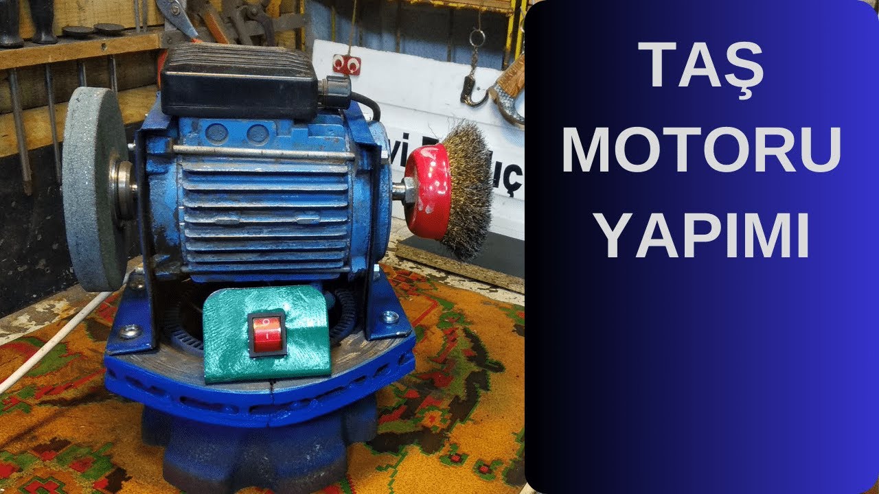 Taş Motoru Yapımı.Taş Motoru Nedir. Ne Değildir ? Zımpara Taşlama. Bought a Cheap Grinding Motor