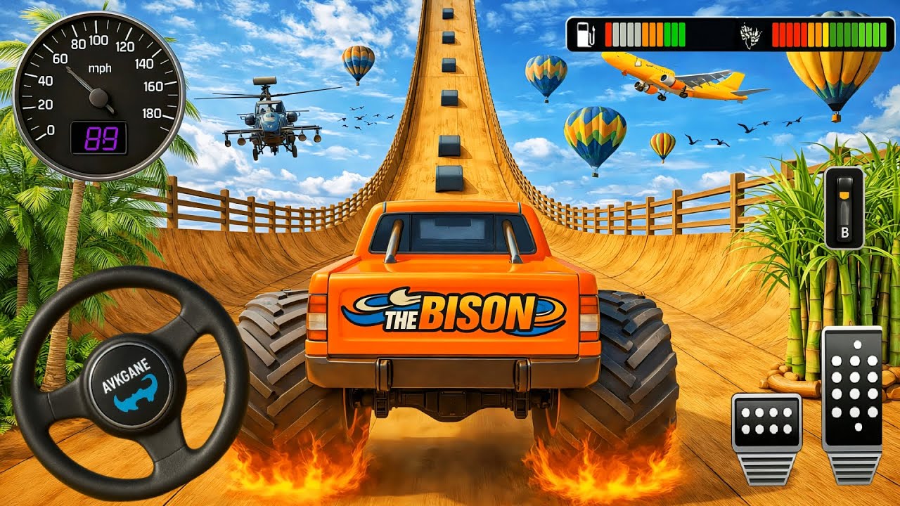 Impossible Mega Ramp Race 3D Challenge – Monster Truck Stunt Car Simulator – Android Gameplay 2026