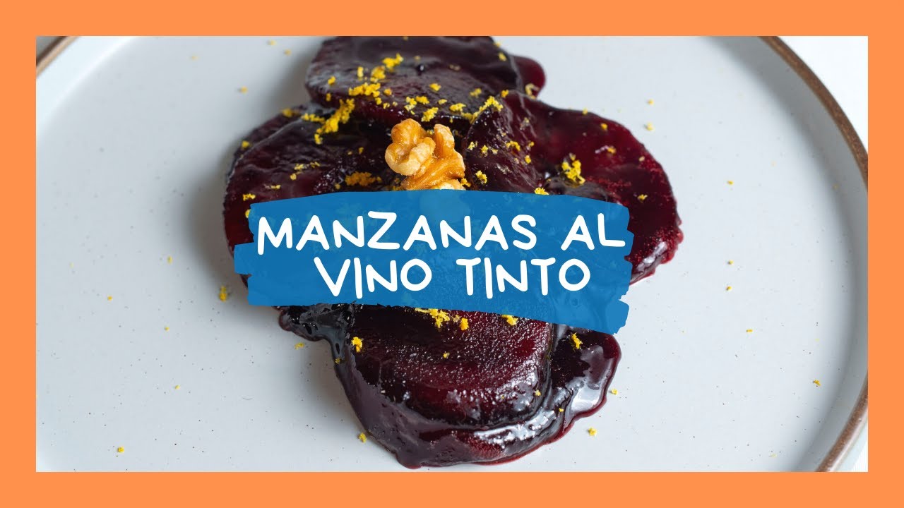 ¡NO TIRES EL VINO! Espectacular postre: MANZANAS al VINO TINTO 🍷