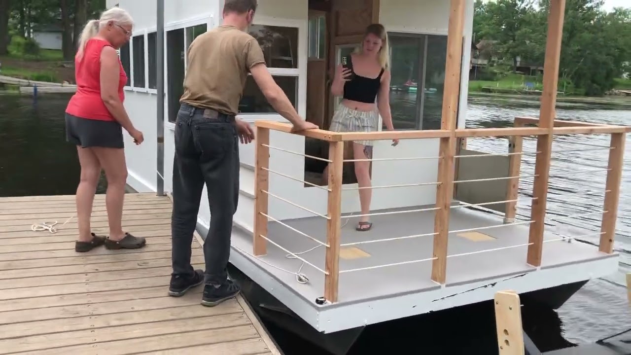 First launch diy houseboat