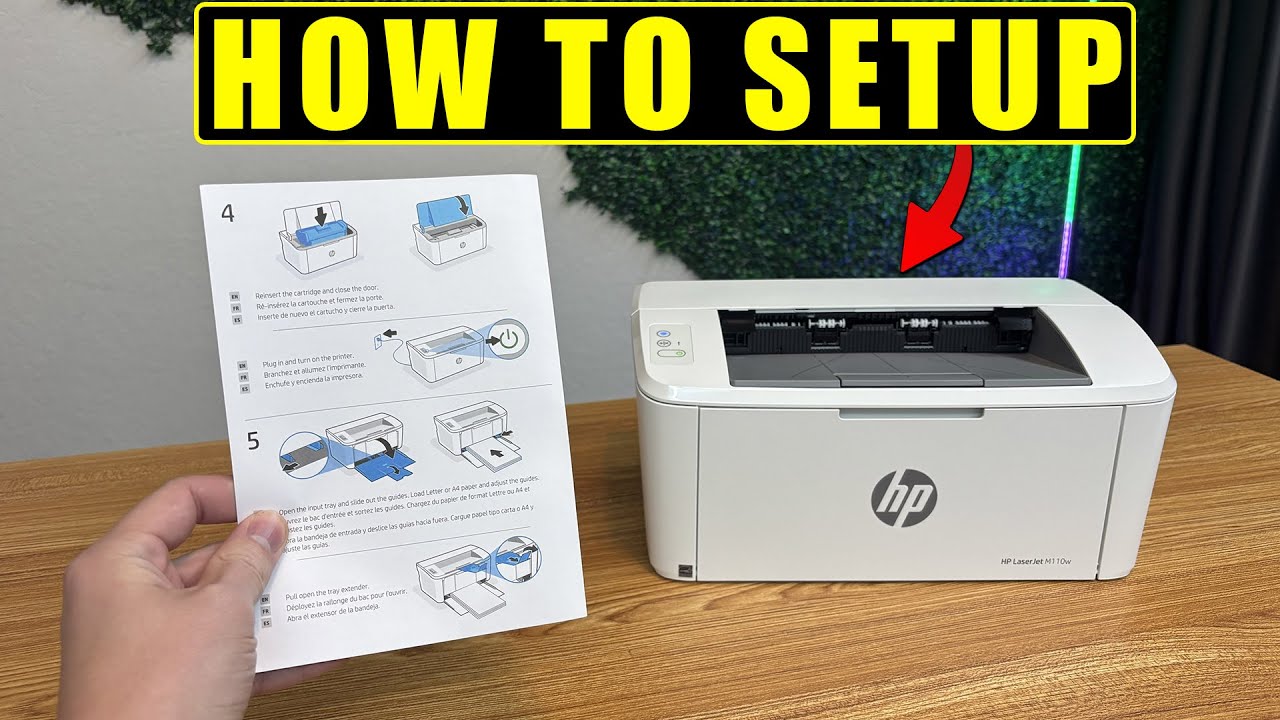 How To Setup HP LaserJet M110w