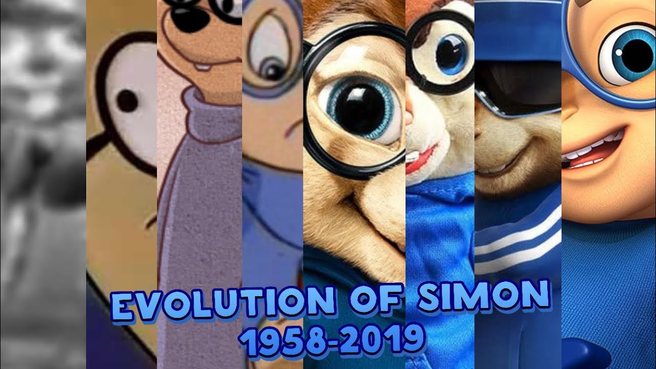 Evolution of Simon 1958-2019 from Alvin and The Chipmunks