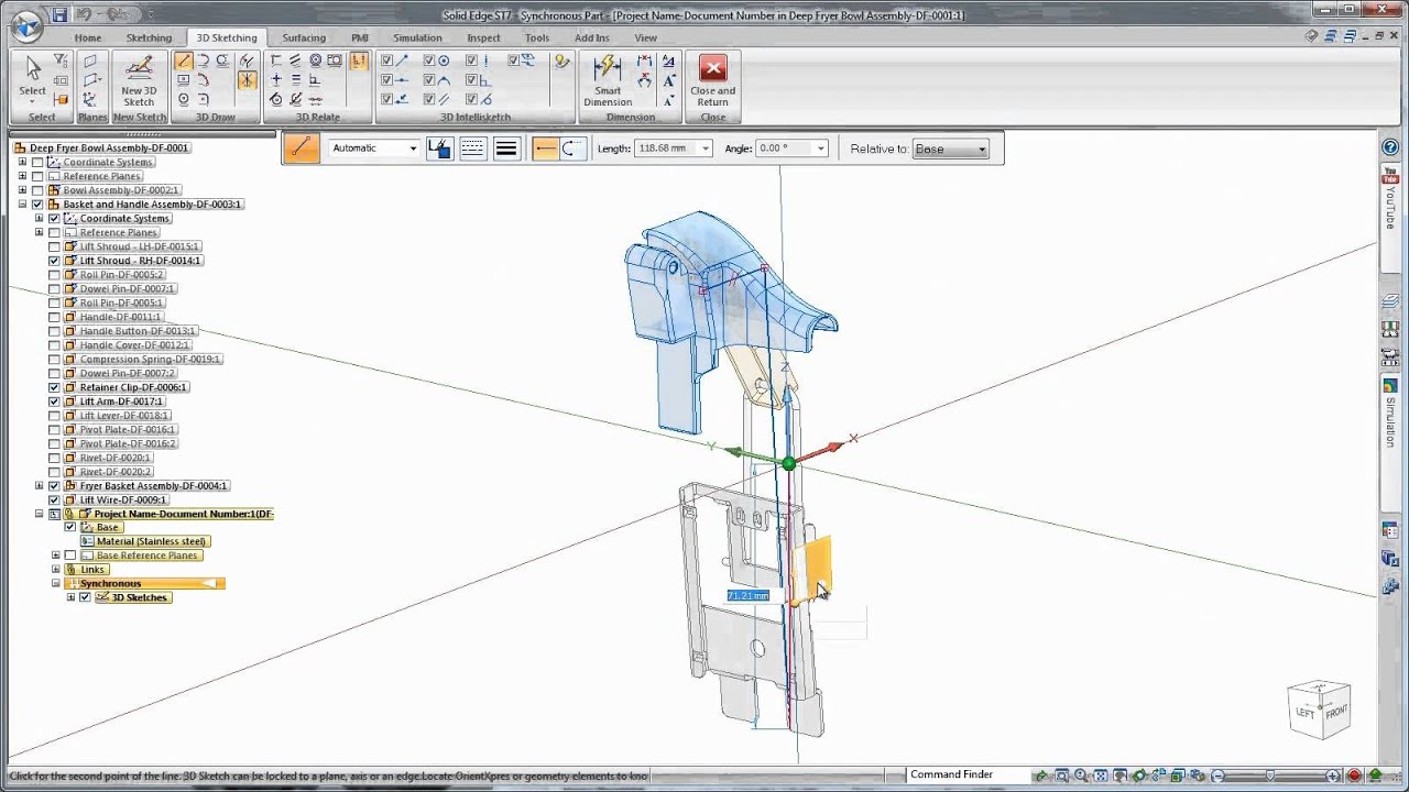 Powerful 3D Sketching in Solid Edge ST7