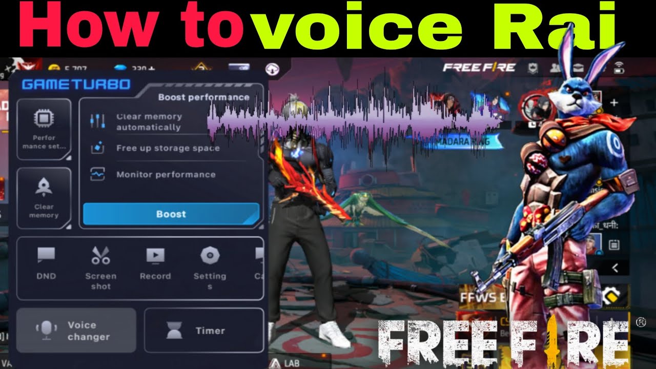FREE FIRE VOICE CHANGER SATTING 🤯How to change voice in Free Fire 🤫voice changer app fo Free Fire 