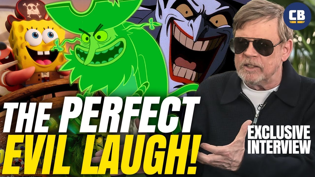 Mark Hamill's Trick For The PERFECT Evil Laugh! - Mark Hamill & Tom Kenny Talk SpongeBob Movie!