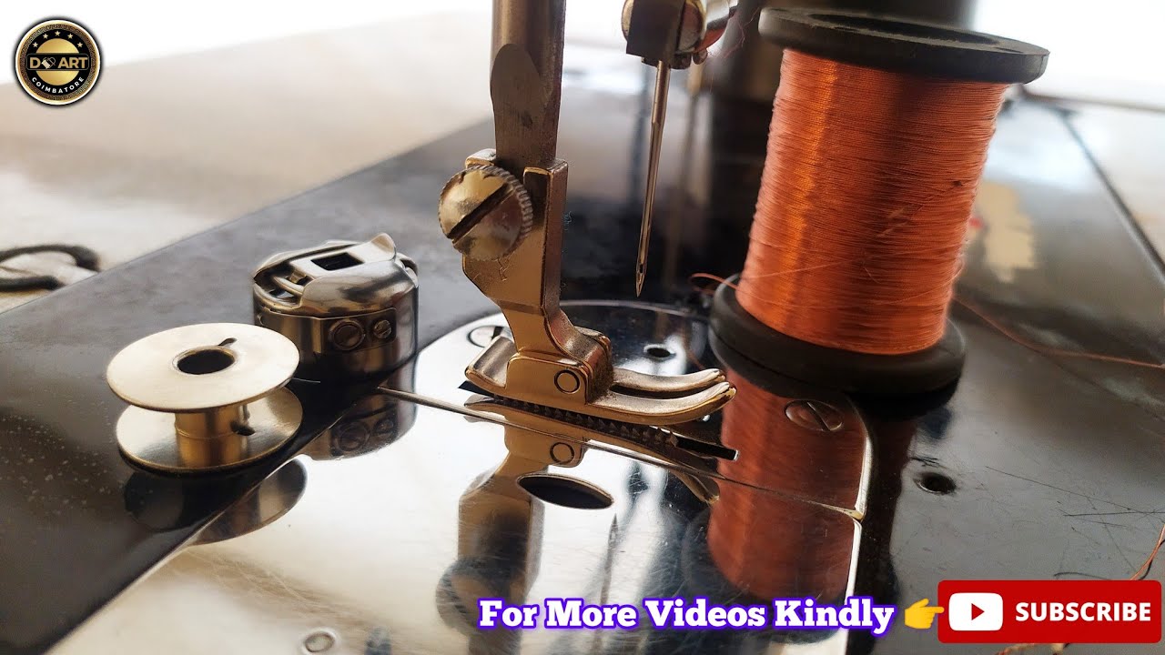✅🤎Zari Thread Stiching using Normal Sewing Machine✨Experiment Video #trending  #sewing #experiment