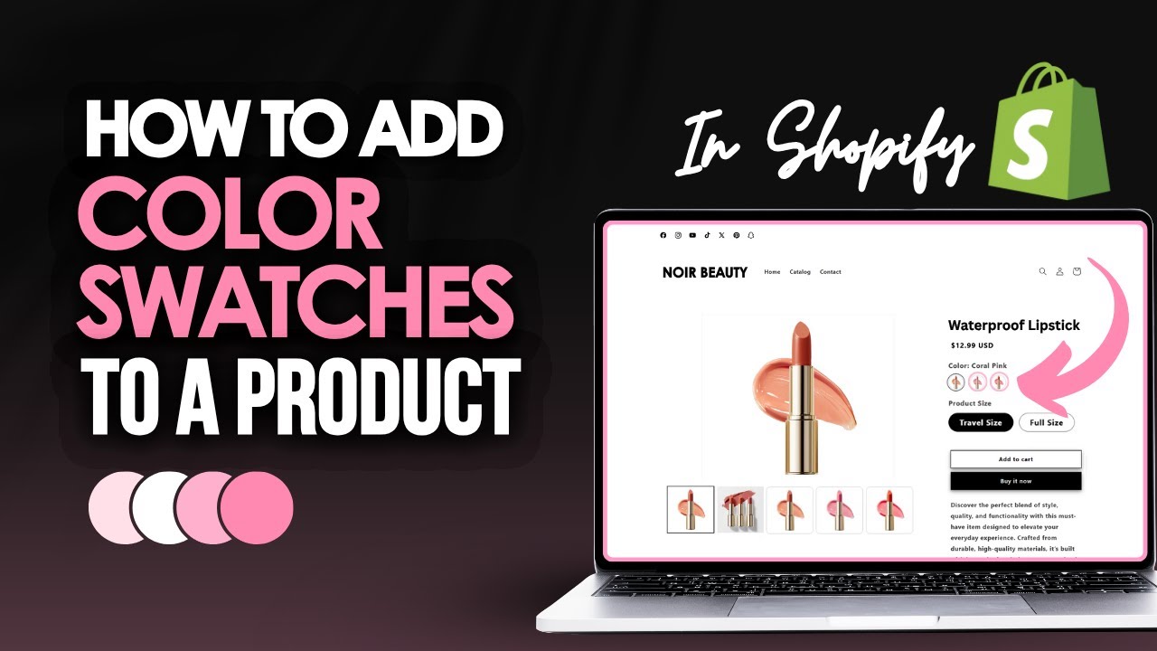 Как добавить образцы цветов в Shopify | Полное руководство по вариантам Shopify