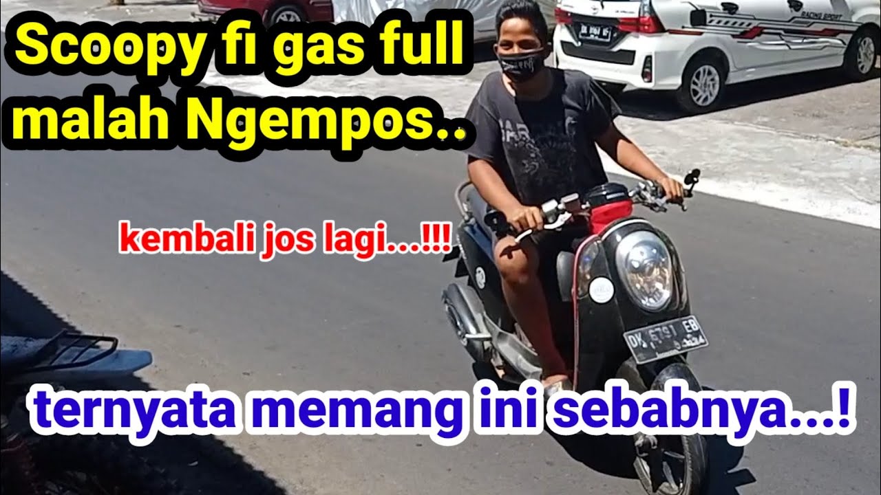 Scoopy Ngempos /hilang tenaga di putaran tinggi/gas full