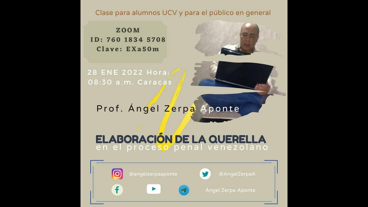 Angel Zerpa A. La querella en el procedimiento penal venezolano, conforme al COPP y jusrisprudencia.