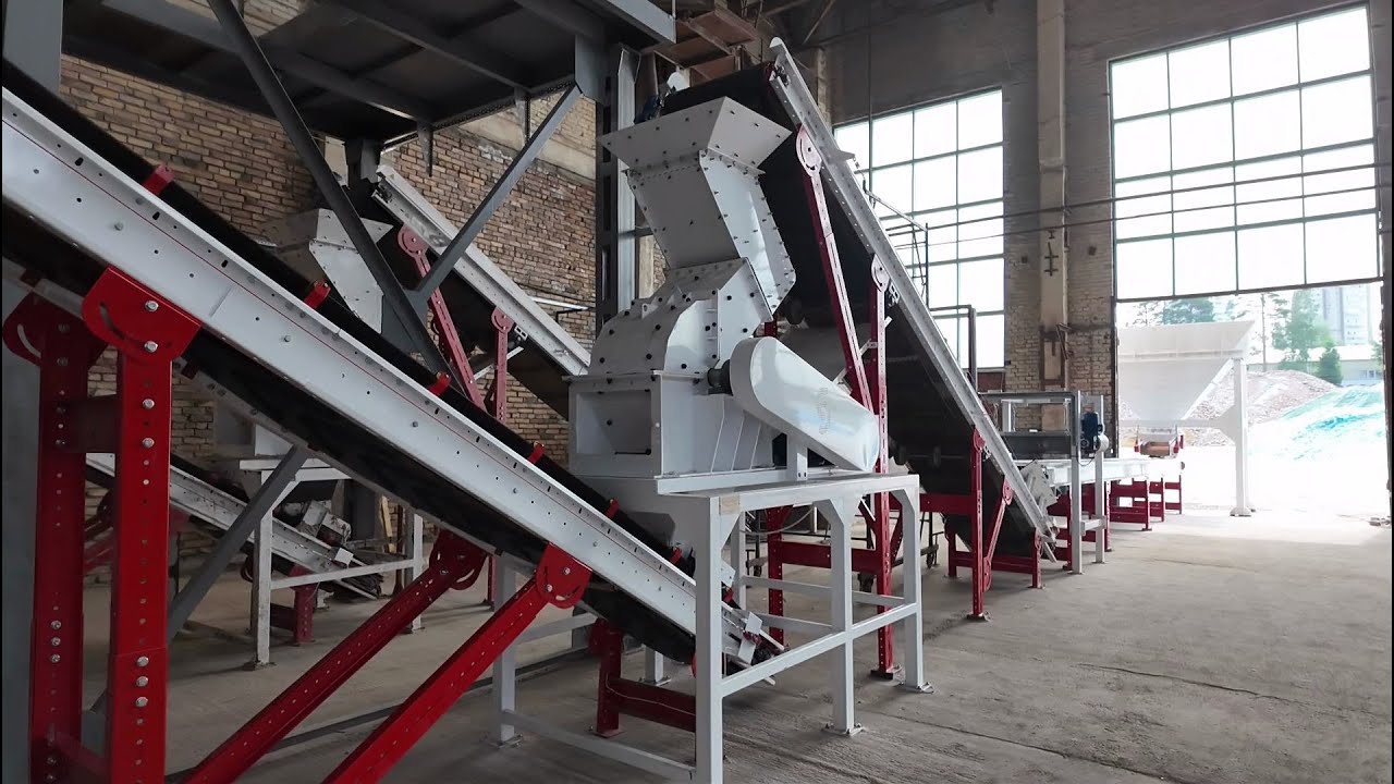 Сдача линии по переработки тарного стеклобоя ДСК 35