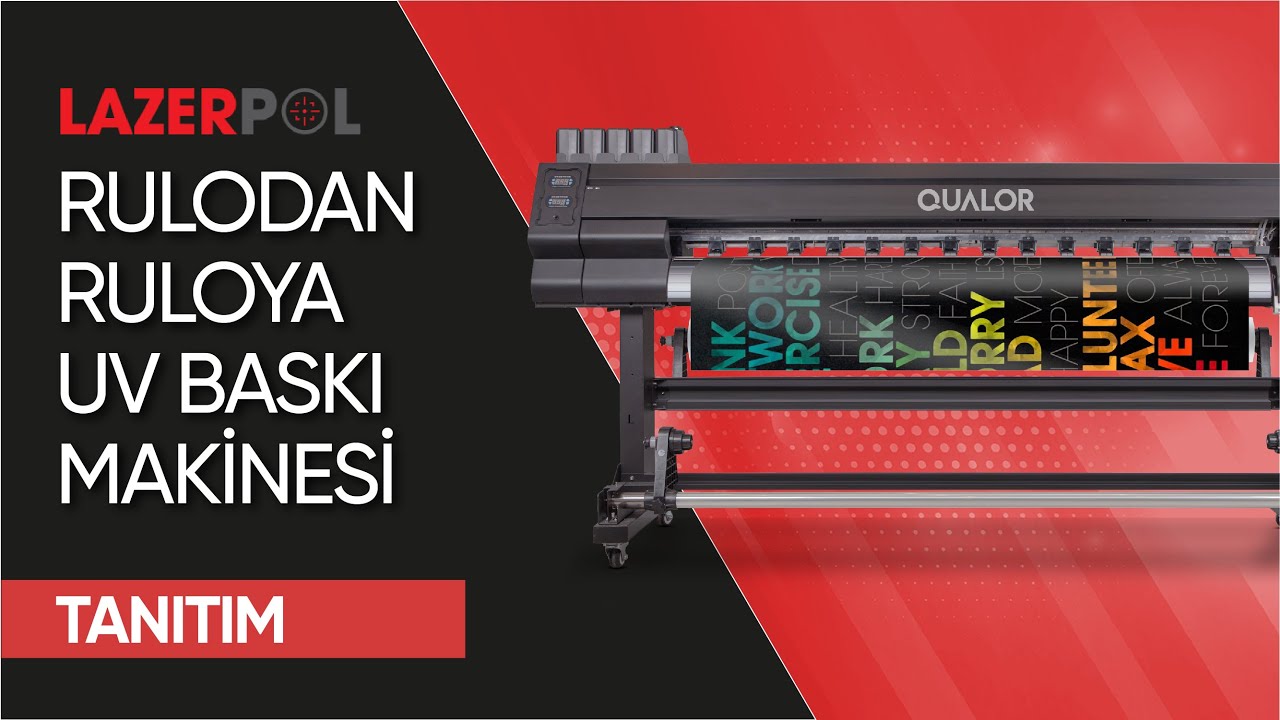 Rulodan Ruloya UV Baskı Makinesi