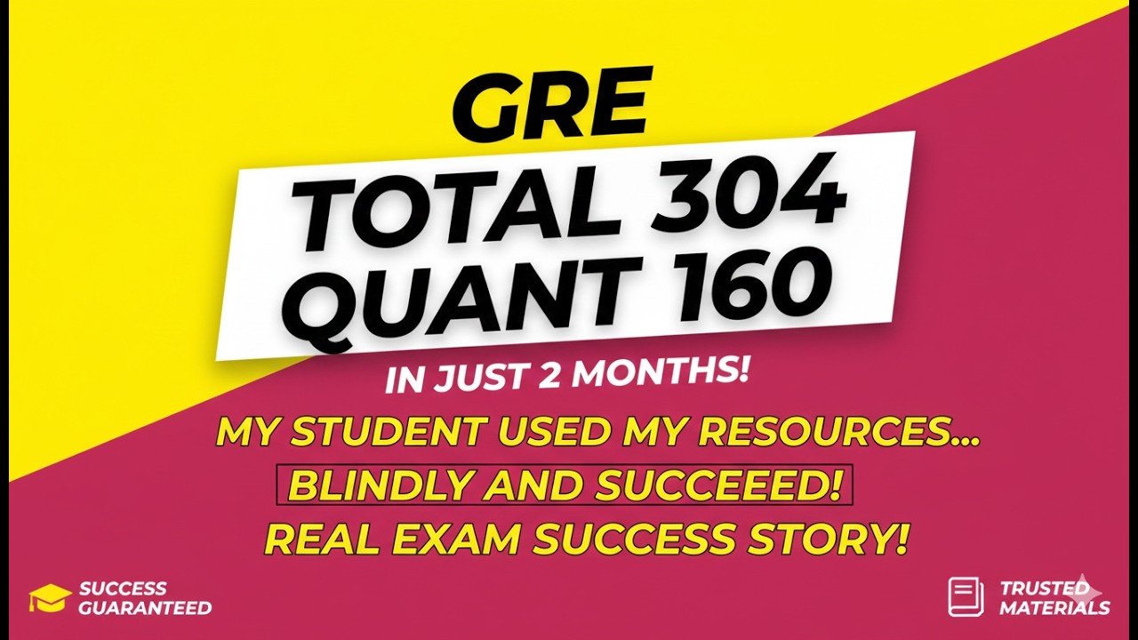 মাত্র ২ মাসে GRE Quant ১৬০ পাওয়ার  কৌশল।  Real Exam Experience Share