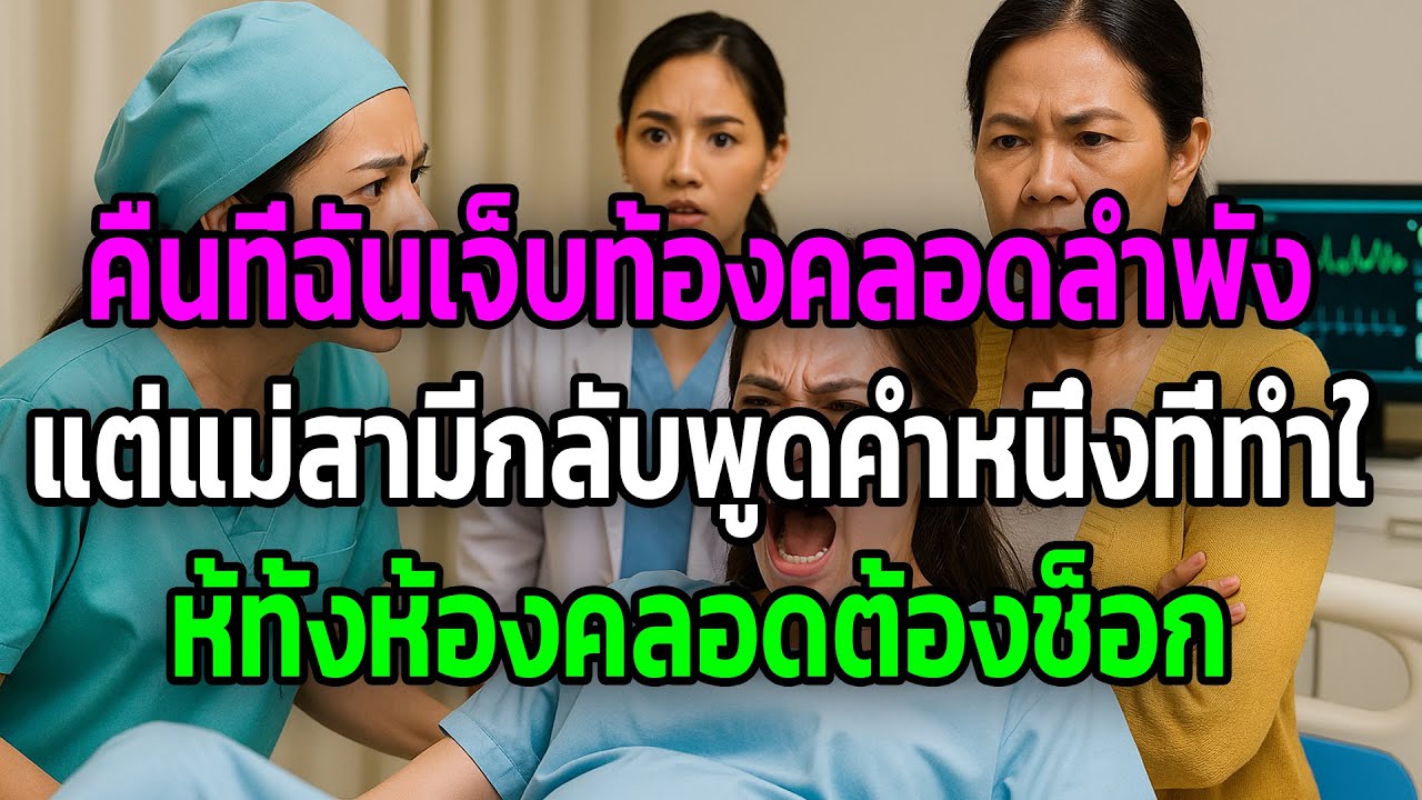 คืนที่ฉันเจ็บท้องคลอดลำพัง แต่แม่สามีกลับพูดคำหนึ่งที่ทำให้ทั้งห้องคลอดต้องช็อก