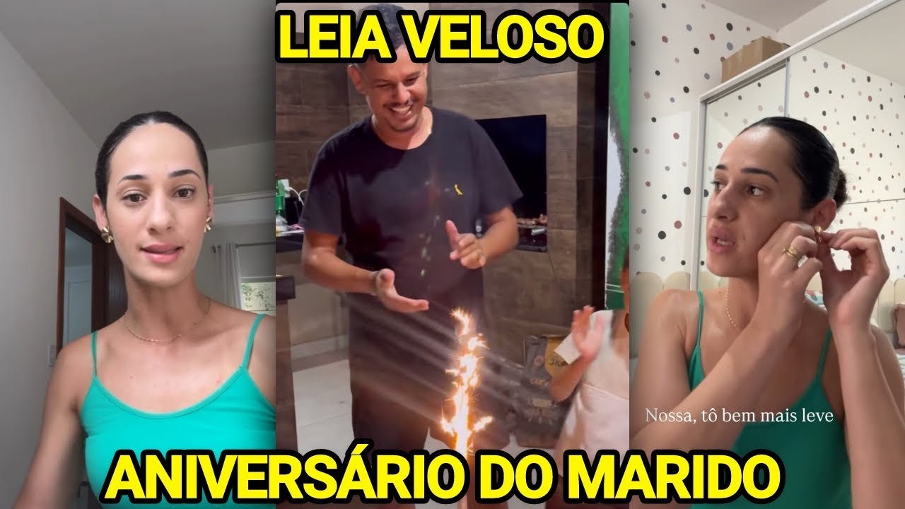 LEIA VELOSO COMEMORA O ANIVERSÁRIO DO MARIDO E SE DIVERTE MUITO