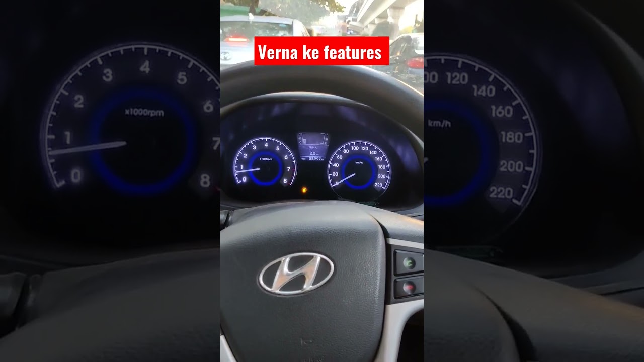 Hyundai Verna sx Instrument Cluster Features | In depth | @car_school #viral #viralshorts