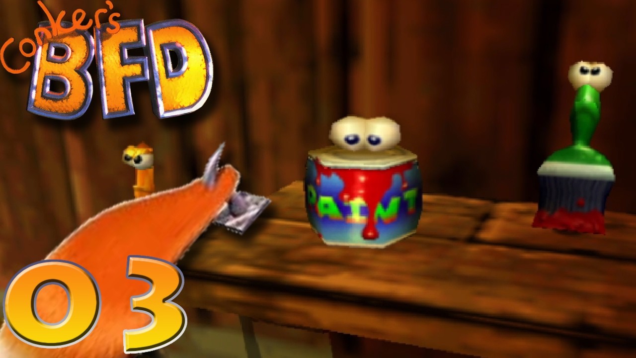 [BLIND] Belligerent Farm Tools! | Conker's Bad Fur Day - Ep. 03