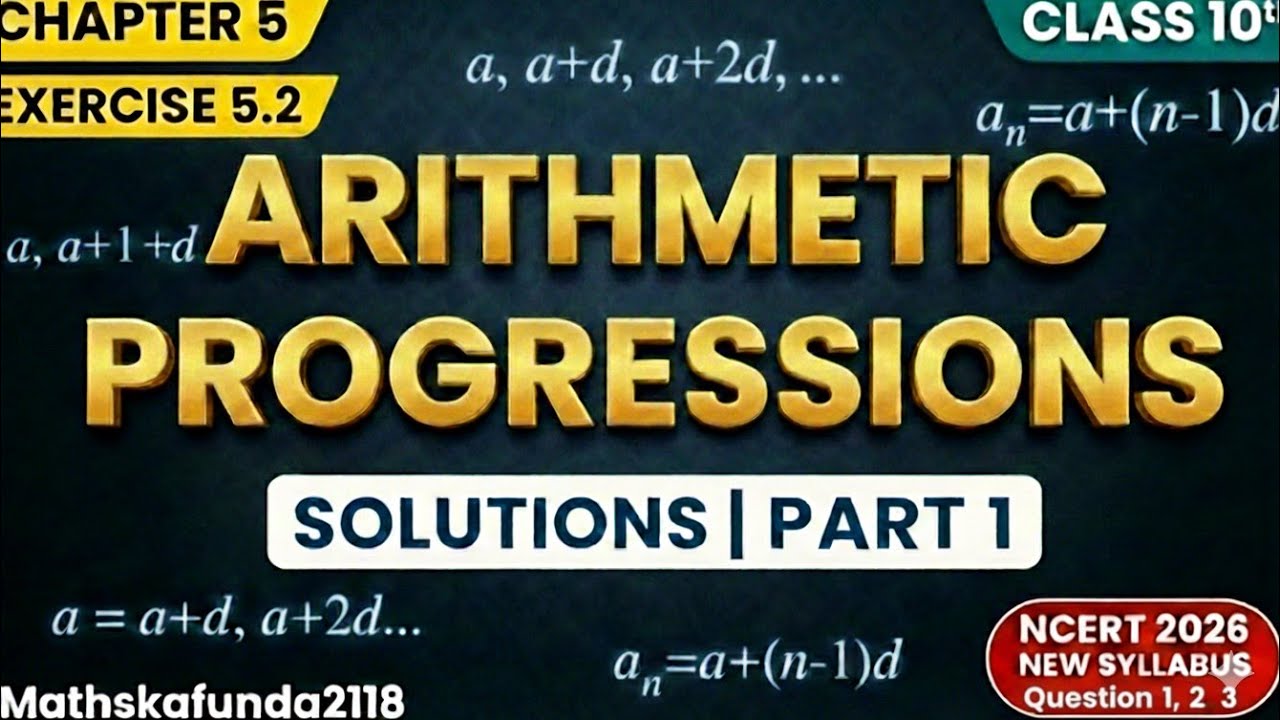 Class 10 Maths Ex 5.2 Q1, Q2 & Q3 Solutions | Chapter 5 AP | Part 1