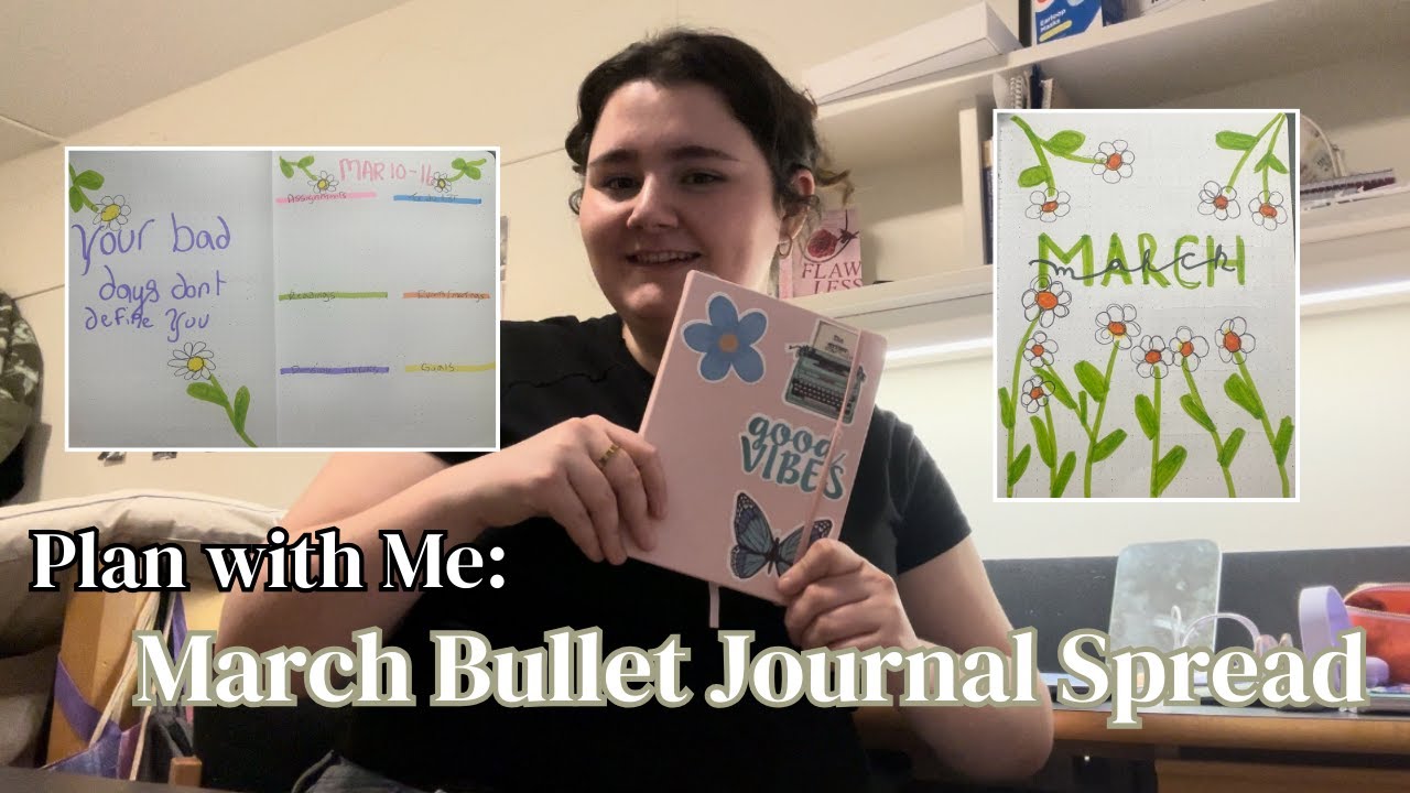 Plan with me: Creating My March Bullet Journal Spread