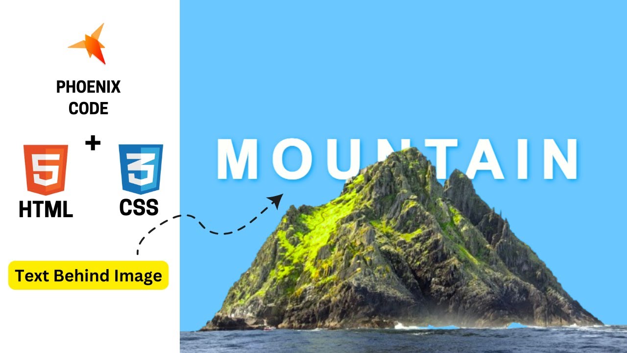 How to Create a Text Behind Image Effect with HTML & CSS