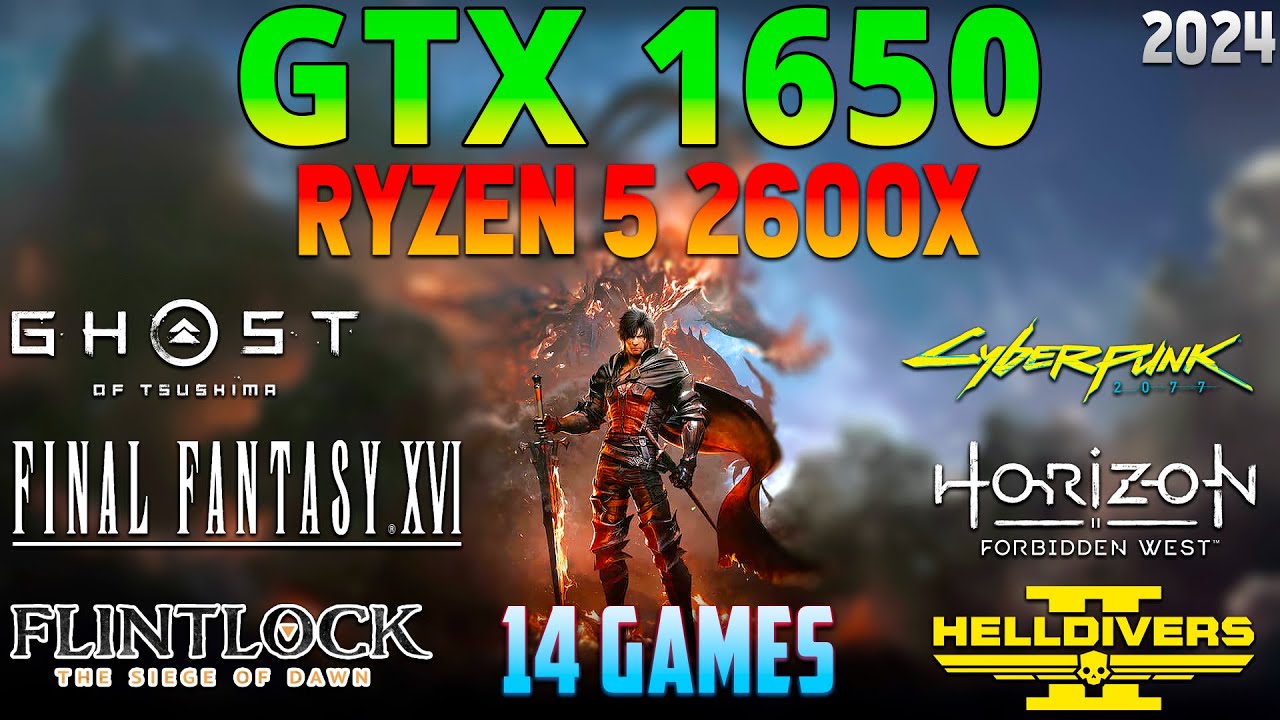 GTX 1650 + Ryzen 5 2600X: Test in 14 Games - GTX 1650 Gaming in 2024