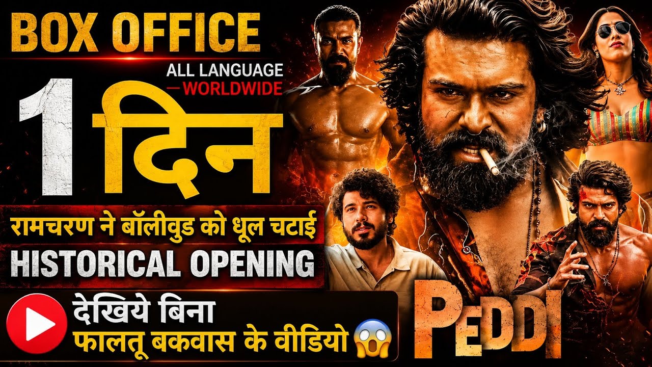 Peddi Box Office Collection, Ramcharan, Jahnvi Kapoor, Peddi Movie 1st Day Collection Worldwide,