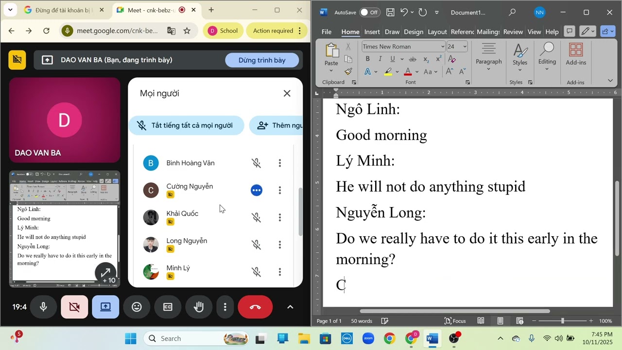 T92025 Ngày 11/10 học với GVNN Buổi 11