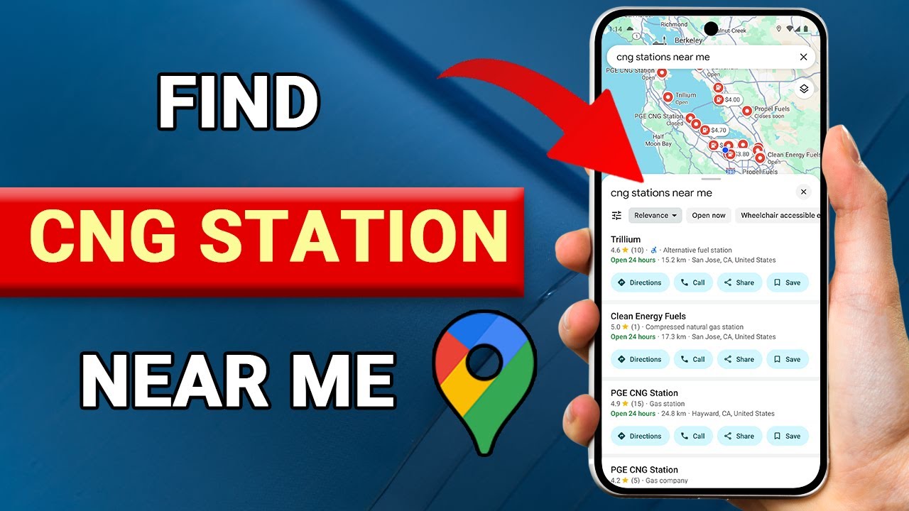 Как найти заправку сжатым природным газом (КПГ) на Google Картах &mdash; простое руководство