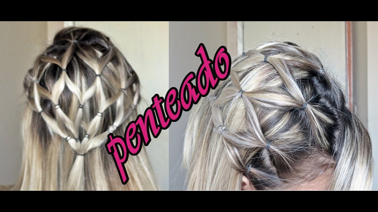 Penteado  fácil - Grade com o cabelo / easy hairstyle - Grade with hair By Pamella Rocha