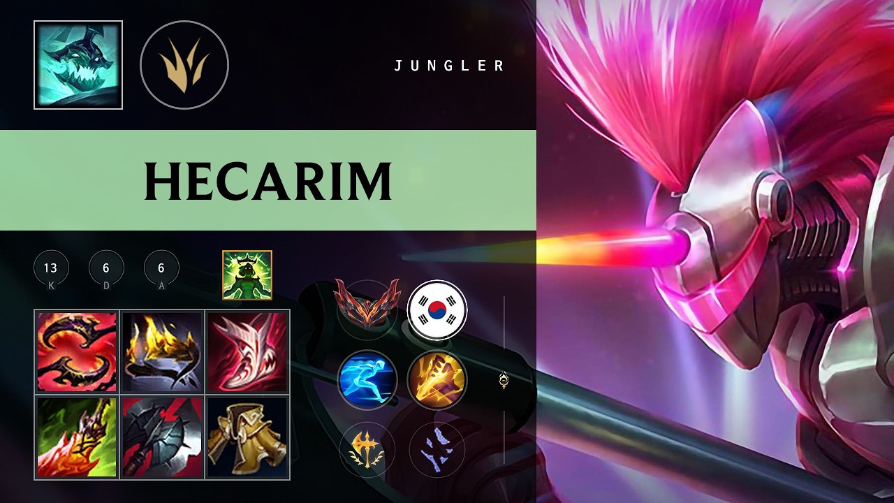 Hecarim Jungle vs Naafiri - KR Grandmaster Patch 26.09
