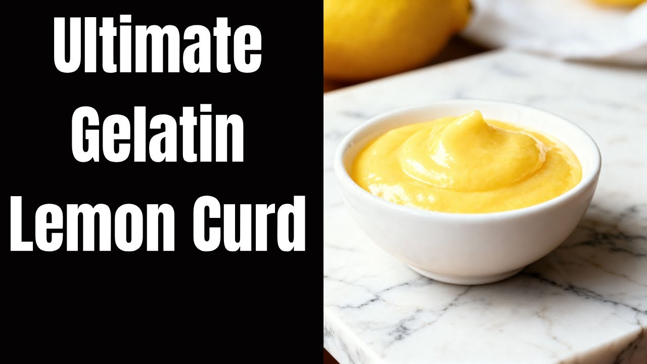 Ultimate Gelatin Lemon Curd Recipe 🍋 | Smooth, Firm & Perfectly Zesty