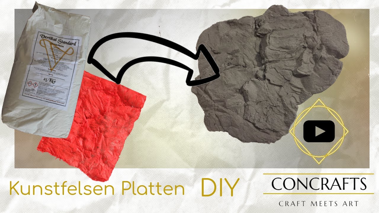 Kunstfelsen Platten für Felsplatten Aufbau selber machen [DIY / HowTo]