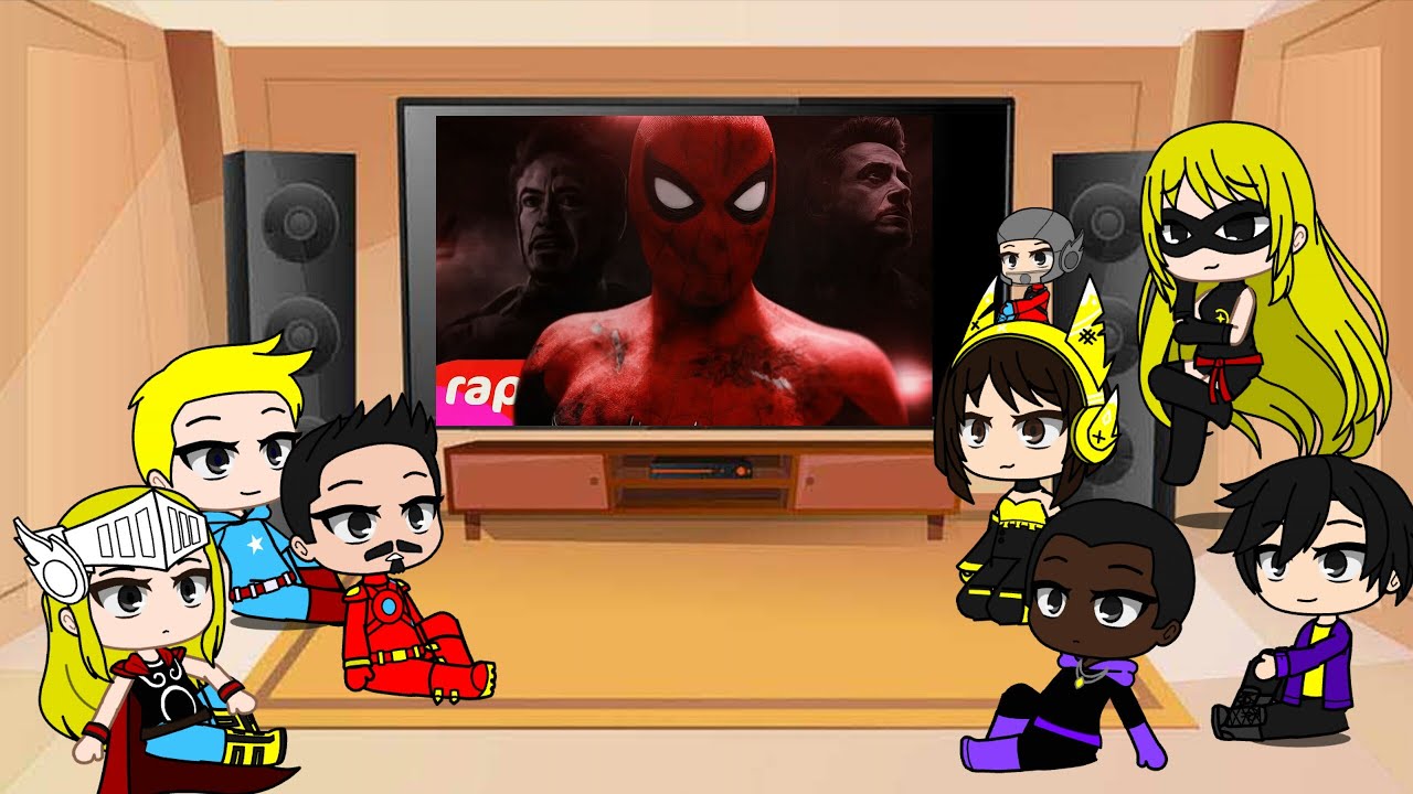 Vingadores Reagindo ao Rap do Homem Aranha