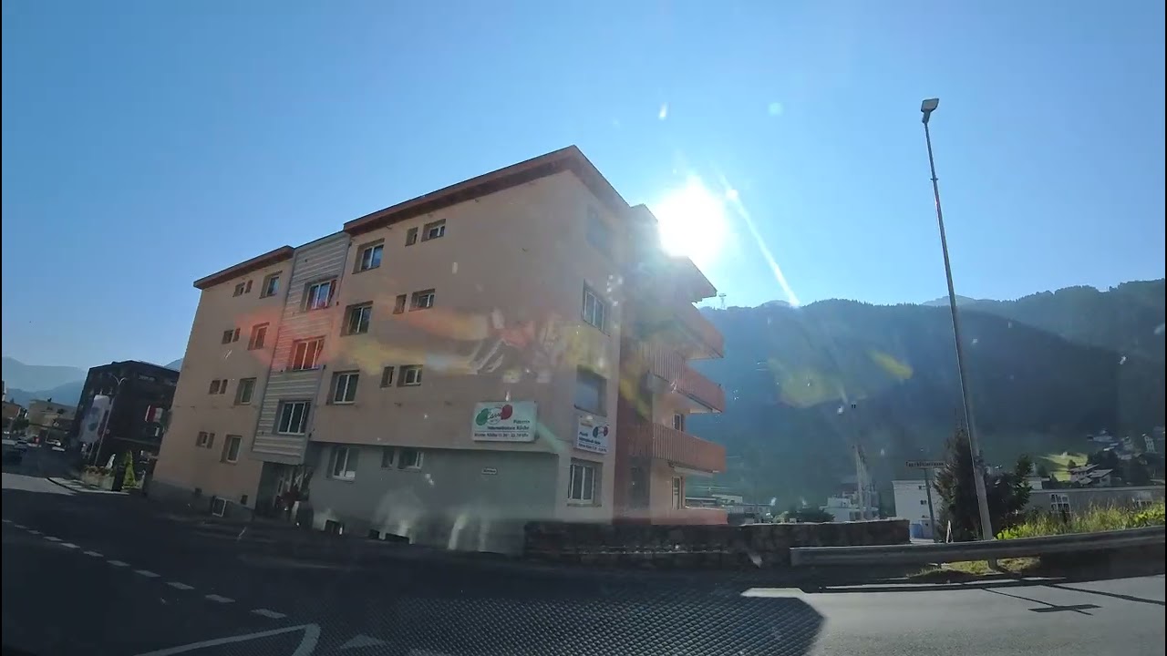 driving around Davos, Switzerland
