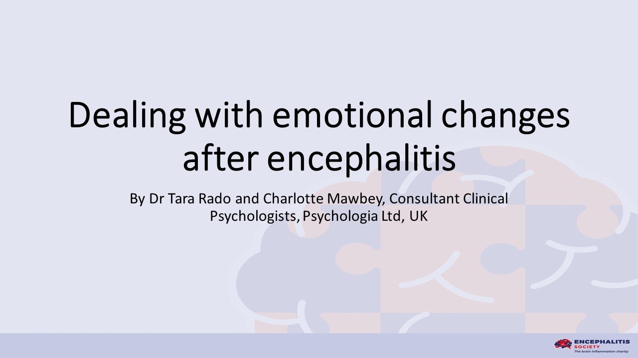Managing Emotional Changes after Encephalitis - Self Help Guide