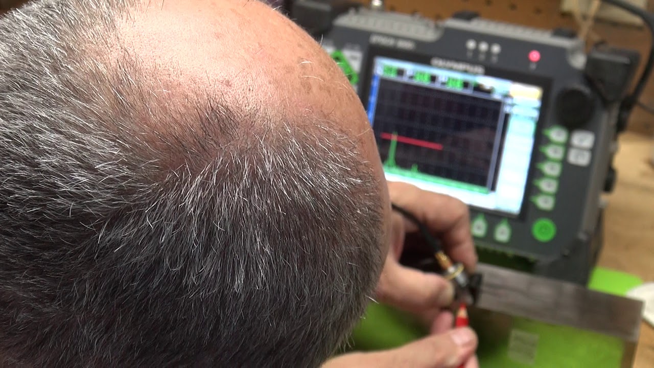 UT Sound Beam Profile Using IOW Block 20dB Drop