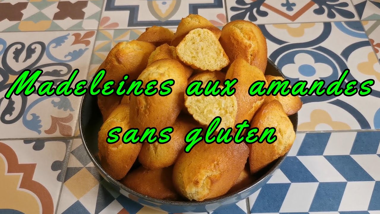 Madeleines aux amandes, sans gluten, moelleuses et légères #recette Almond madeleines soft and light