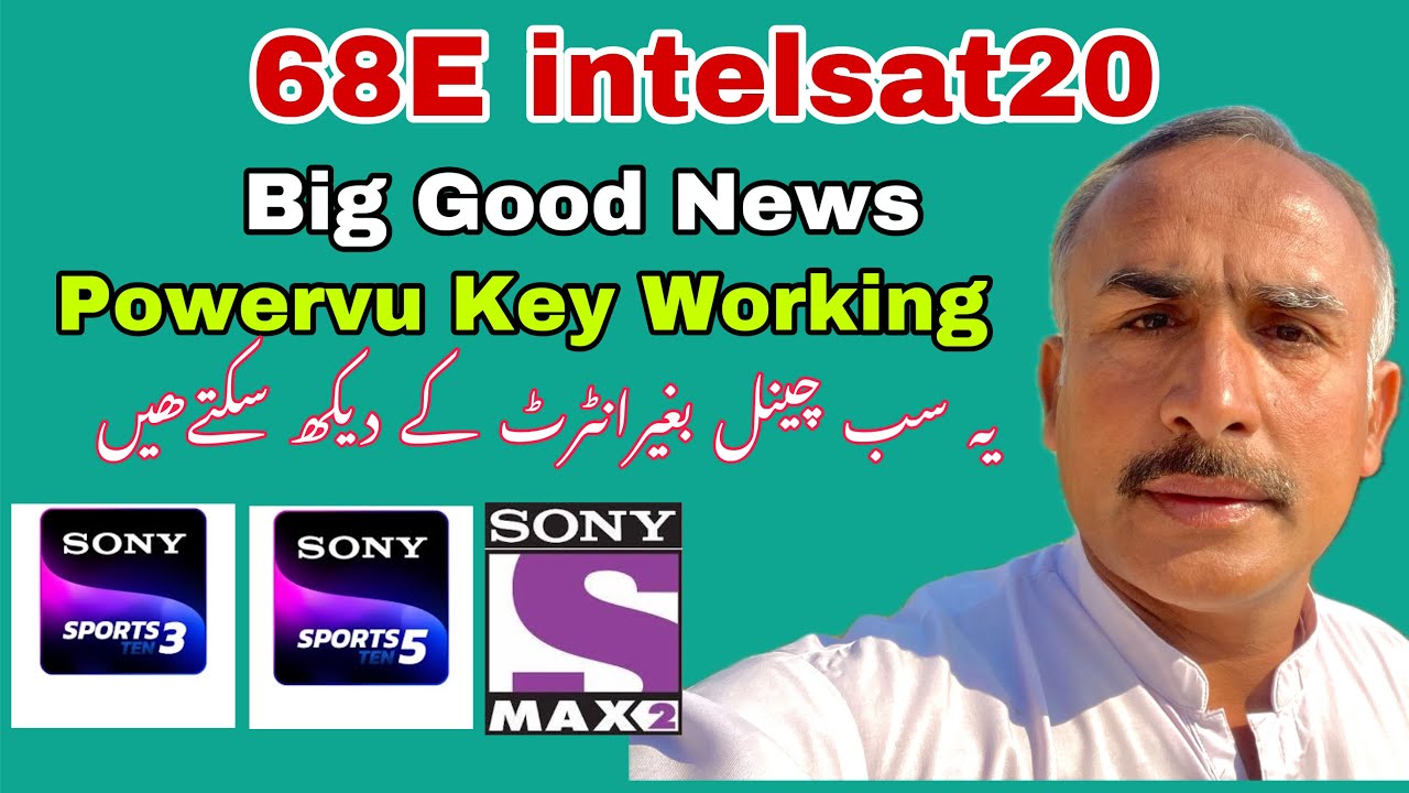 Intelsat20 Satellite @68E Latest Powervu key Update 2024.